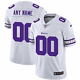 Customized Men's Nike Vikings White Team Logo Vapor Limited Jersey,baseball caps,new era cap wholesale,wholesale hats